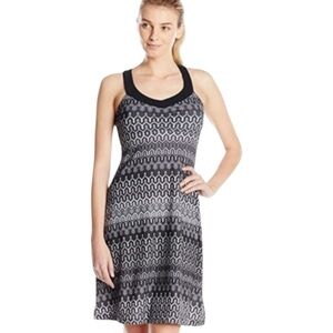 Prana Shauna Black and Grey Sporty Casual Dress
